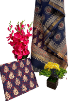 Cotton linen bagru print suit SILK ZONE