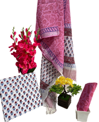 Cotton linen bagru print suit SILK ZONE