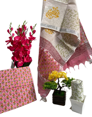 Cotton linen bagru print suit SILK ZONE