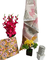 Cotton linen bagru print suit SILK ZONE