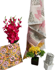 Cotton linen bagru print suit SILK ZONE