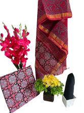 Cotton linen bagru print suit SILK ZONE