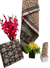Cotton linen bagru print suit SILK ZONE