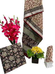 Cotton linen bagru print suit SILK ZONE