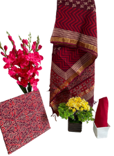 Cotton linen bagru print suit SILK ZONE