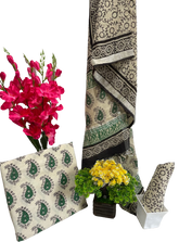 Cotton linen bagru print suit SILK ZONE