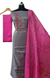 Katan staple embroidery suit SILK ZONE