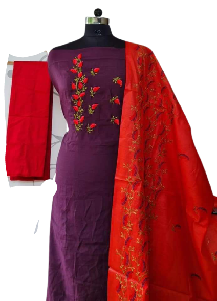 Katan stepal embroidery suit SILK ZONE