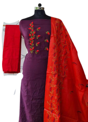 Katan stepal embroidery suit SILK ZONE