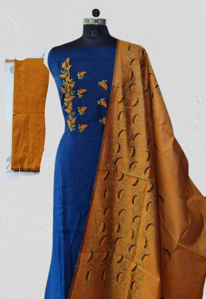 Katan staple embroidery suit SILK ZONE