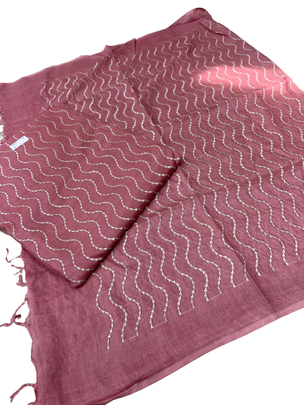 Linen embroidery suit SILK ZONE