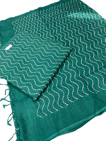 Linen embroidery suit SILK ZONE