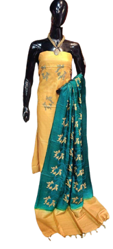 Tussar silk printed suit SILK ZONE
