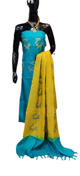 Tussar silk printed suit SILK ZONE