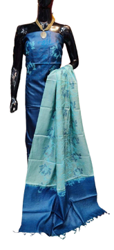 Tussar silk printed suit SILK ZONE