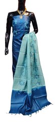 Tussar silk printed suit SILK ZONE