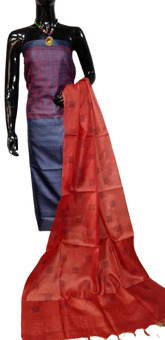 Tussar silk printed suit SILK ZONE