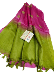 Tussar silk embroidery dupatta SILK ZONE