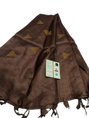 Tussar silk embroidery dupatta SILK ZONE