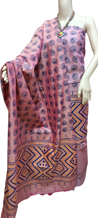 Cotton khadi madhubani suit SILK ZONE