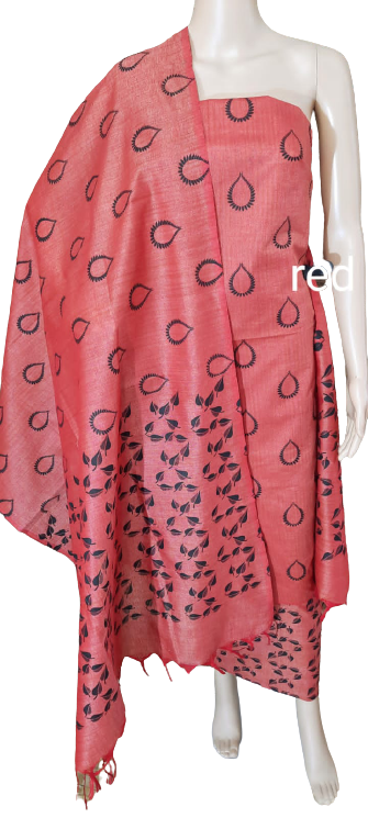 Cotton khadi madhubani suit SILK ZONE