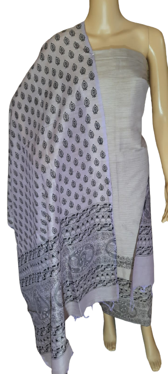Cotton khadi madhubani suit SILK ZONE