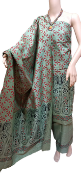 Cotton khadi madhubani suit SILK ZONE