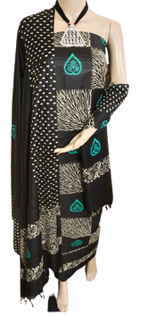 Soft silk hand block print suit PTS