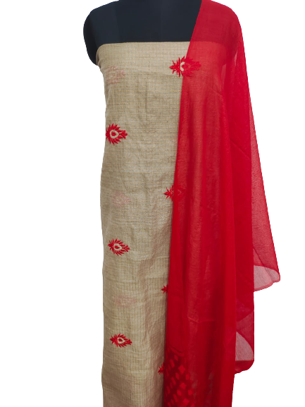 Handloom embroidery suit SILK ZONE