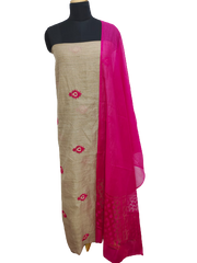 Handloom embroidery suit SILK ZONE