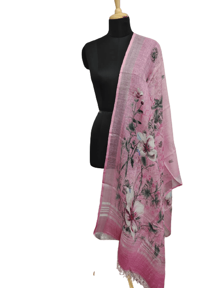 Linen digital print dupatta SILK ZONE