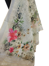 Linen digital print dupatta SILK ZONE