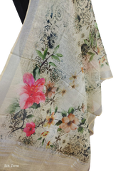 Linen digital print dupatta SILK ZONE