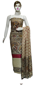 Cotton Khadi discharge print suit SILK ZONE