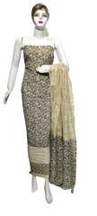 Cotton Khadi discharge print suit SILKZONE