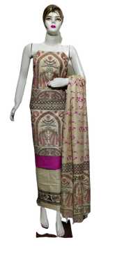 Cotton Khadi discharge print suit SILKZONE