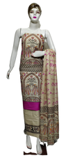 Cotton Khadi discharge print suit SILKZONE