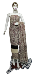 Cotton Khadi discharge print suit SILKZONE