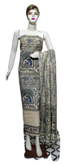 Cotton Khadi discharge print suit SILKZONE