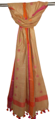 Cotton linen buta dupatta SILK ZONE
