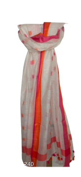 Cotton linen buta dupatta SILK ZONE