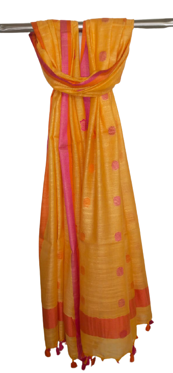 Cotton linen buta dupatta SILK ZONE