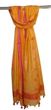 Cotton linen buta dupatta SILK ZONE