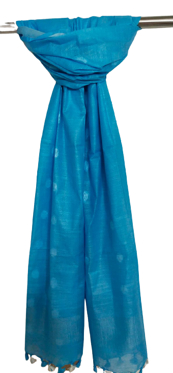 Cotton linen buta dupatta SILK ZONE