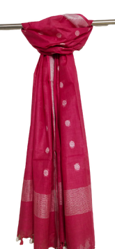 Cotton linen buta dupatta SILK ZONE