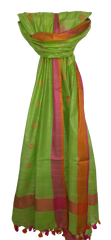 Cotton linen buta dupatta SILK ZONE