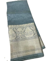 Organza linen jacquard saree SILK ZONE