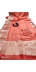 Organza linen banarasi jacquard saree SILK ZONE