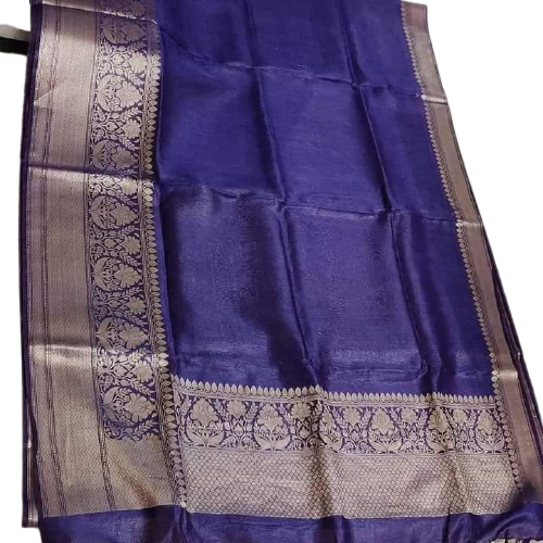 Organza linen banarasi jacquard saree SILK ZONE