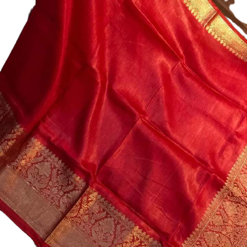 Organza linen banarasi jacquard saree SILK ZONE